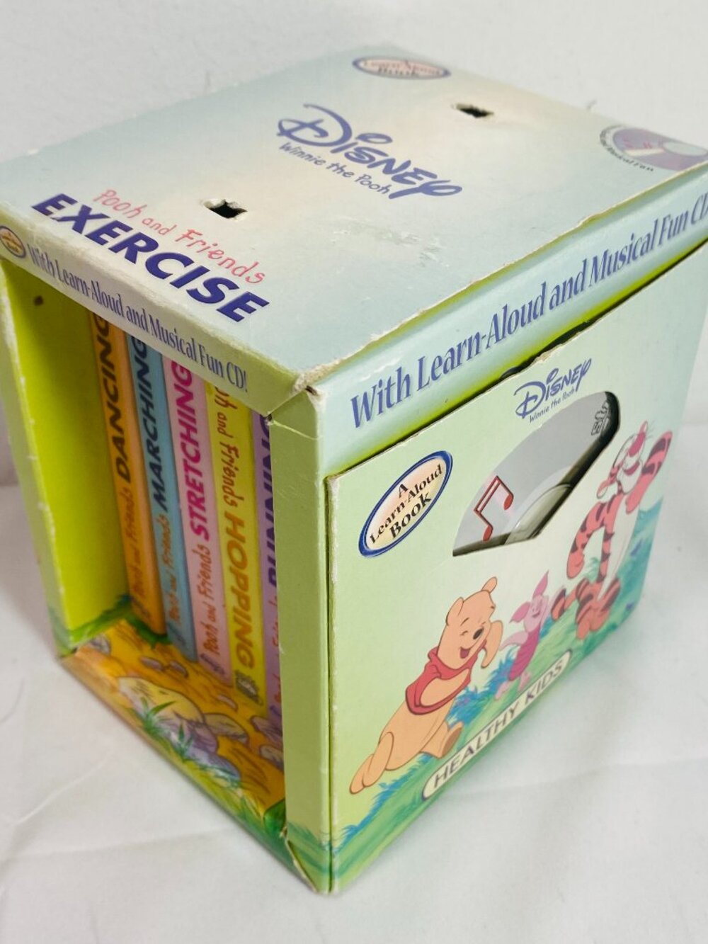Disney Healthy Kids Pooh & Friends Exercise 6-Vol HC + CD, Boxed, VGUC